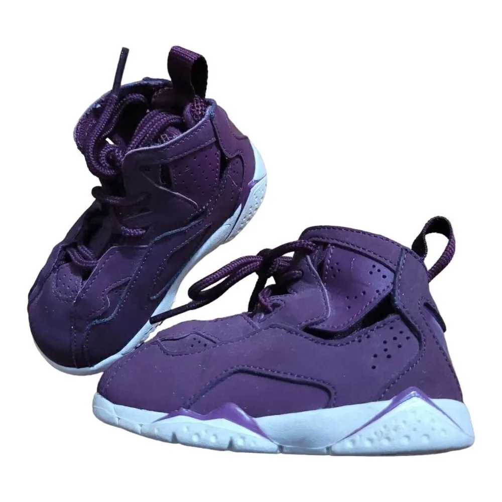 Jordan True Flight Bordeaux Toddler Shoes SZ 6C Sneaker 343797-625 Purple